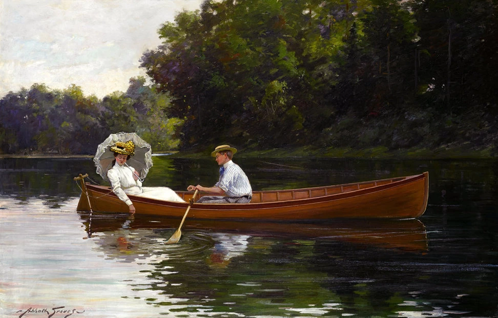 Abbott Fuller Graves-71-Remando fino a Picnic Rock